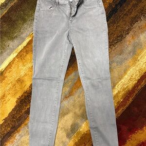 Maurices Light Gray Skinny Jeggings